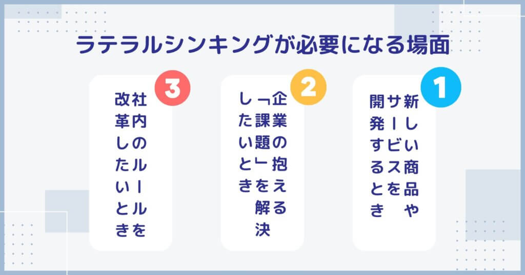 ラテラルシンキングがビジネスで、必要になる場面